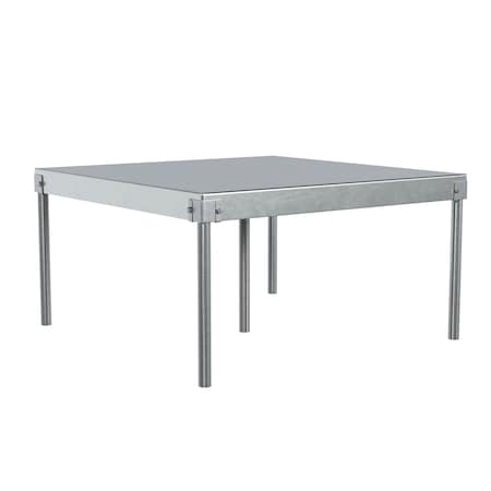 Jones Stephens 34in. Galvanized Water Heater Stand, Square J36210